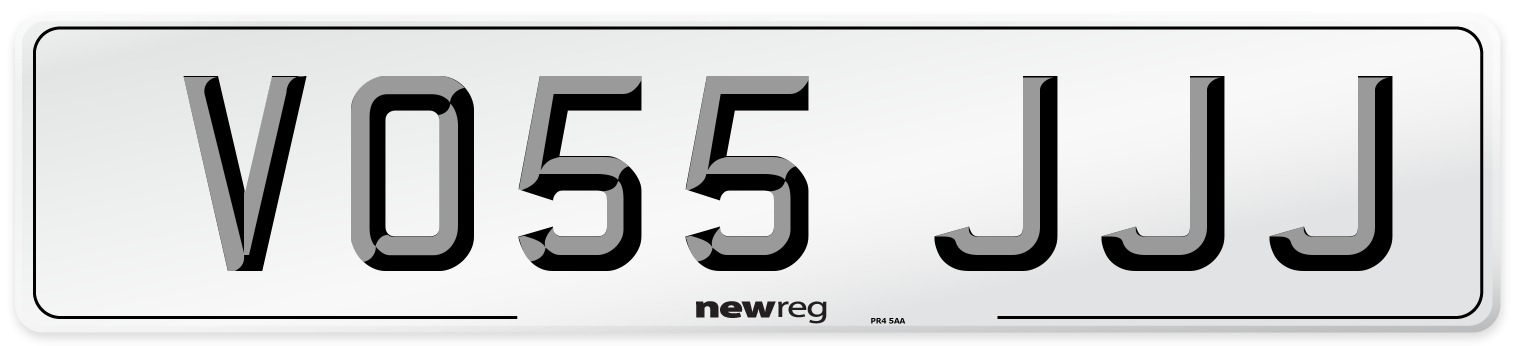 VO55 JJJ Number Plate from New Reg